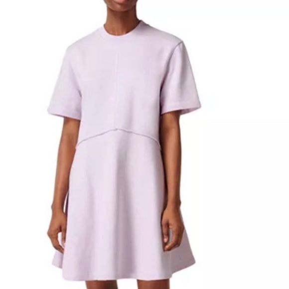 Sweaty Betty Revive French Terry Mini Dress Mistflower Purple Size Medium - Picture 2 of 6